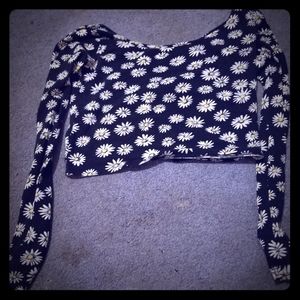 Off the shoulder's cop floral top